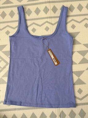 SKIMS Lavender Scoop Neck Tank Top